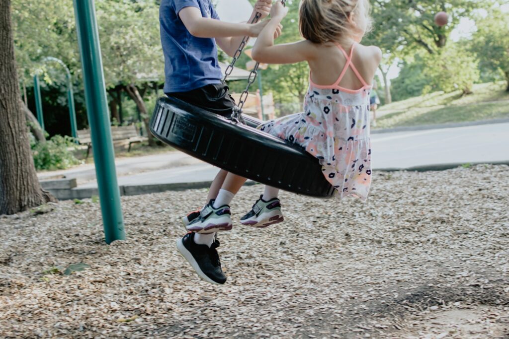 children at a playground